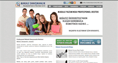 Desktop Screenshot of makaledanismanlik.com